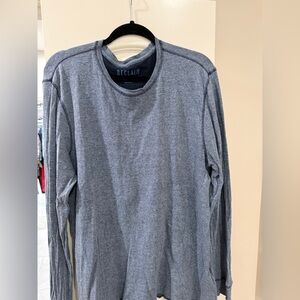 Reclaim Men’s Slate & Navy Heathered Thermal Long Sleeved Shirt